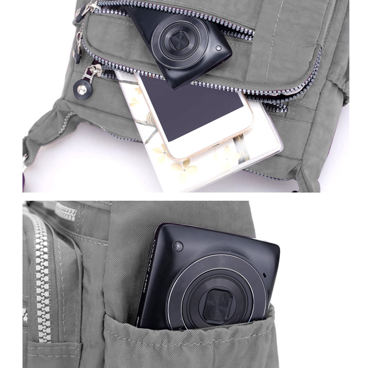 PALAY Women Crossbody Bag for Everyday Use with 9.8x8.2 in Size and Multi Layer Compartments | Waterproof Nylon Shoulder Satchel