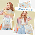 PALAY Tote Bag for Shopping and Work featuring Reinforced Handle L39xW12xH35cm Blue Corduroy
