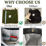 PALAY Tote Bag for Women with Reinforced Handle and L39xW12xH35cm Capacity | Dark Green Corduroy