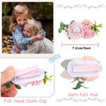 PALAY Hair Bows for Girls 6 Pcs 5 in with Alligator Clips and Grosgrain Ribbon | Multicolour