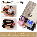 PALAY Tote Bag for Women 20.5x10x20.5 cm with Patchwork Design and Detachable Strap | PU Leather Shoulder Satchel