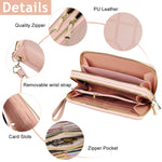 PALAY Hand Purse for Women with Dual Layer Design and 19.5×10 cm Size | PU Leather RFID Wallet