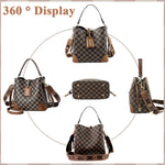 PALAY Cross Body Bag for Women with Two Adjustable Straps and PU Leather Bucket Design