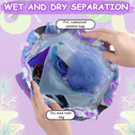 PALAY Swimming Bag for Kids with Cartoon Print and Wet Dry Separation | Large Capacity Backpack