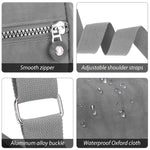 PALAY Women Crossbody Bag for Everyday Use with 9.8x8.2 in Size and Multi Layer Compartments | Waterproof Nylon Shoulder Satchel