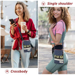 PALAY Women's Boho Print Phone Bag featuring Drawstring Closure and Canvas Cloth 12cm x 19cm x 1cm