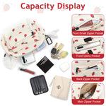 PALAY Purses for Women featuring 20x10x18cm corduroy body with strawberry motif | versatile crossbody sling