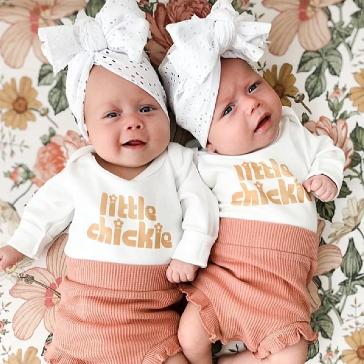 PALAY Baby Cap Set for 3–18 Months with Big Bow and Stretchy Fabric | Soft Turban Hats