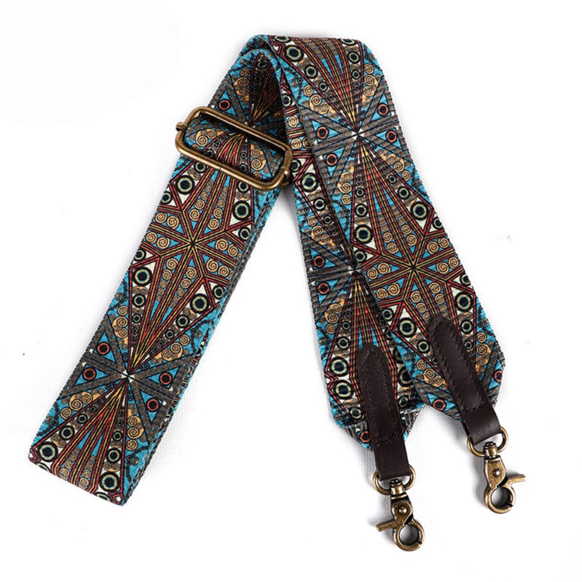 PALAY Purse Strap Replacement for Handbag and Travel Bag with 59in Adjustable Canvas Width 1.9in featuring Retro Tone Metal Clip Closure | Stylish Shoulder Sling