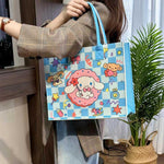 PALAY Shopping Bag for Grocery with 34x11x27cm Spacious Design featuring Felt Material | Kawaii Cinnamoroll Tote for Daily Use