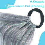 PALAY Ponytail Extension for Daily and Party Hairstyles with Hair Tie 26in Synthetic Fiber | Rainbow Ombre Style for Women and Girls