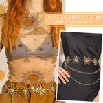PALAY Chain Waist Belt for Women featuring 3 Layer Metal Design in Gold for Dresses and Jeans