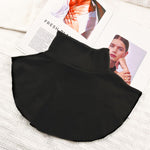 PALAY Fake Collar for Shirt with 4 Button Design and Chiffon Lace Edging | One Size 43cm