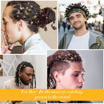 PALAY Hair Jewelry for Braids featuring 220 Pcs Alloy Rings and Charms for Women Girls