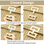 PALAY Crossbody Bag for Women featuring Geometric Metal Clasp and 26.5x14.5x2cm Straw Design | Boho Evening Sling Purse