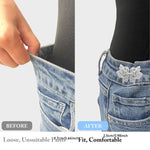 PALAY® Pant Waist Tightener, Butterfly Jeans Buttons for Loose Jeans, Adjustable & Detachable Waist Tightener for Jeans