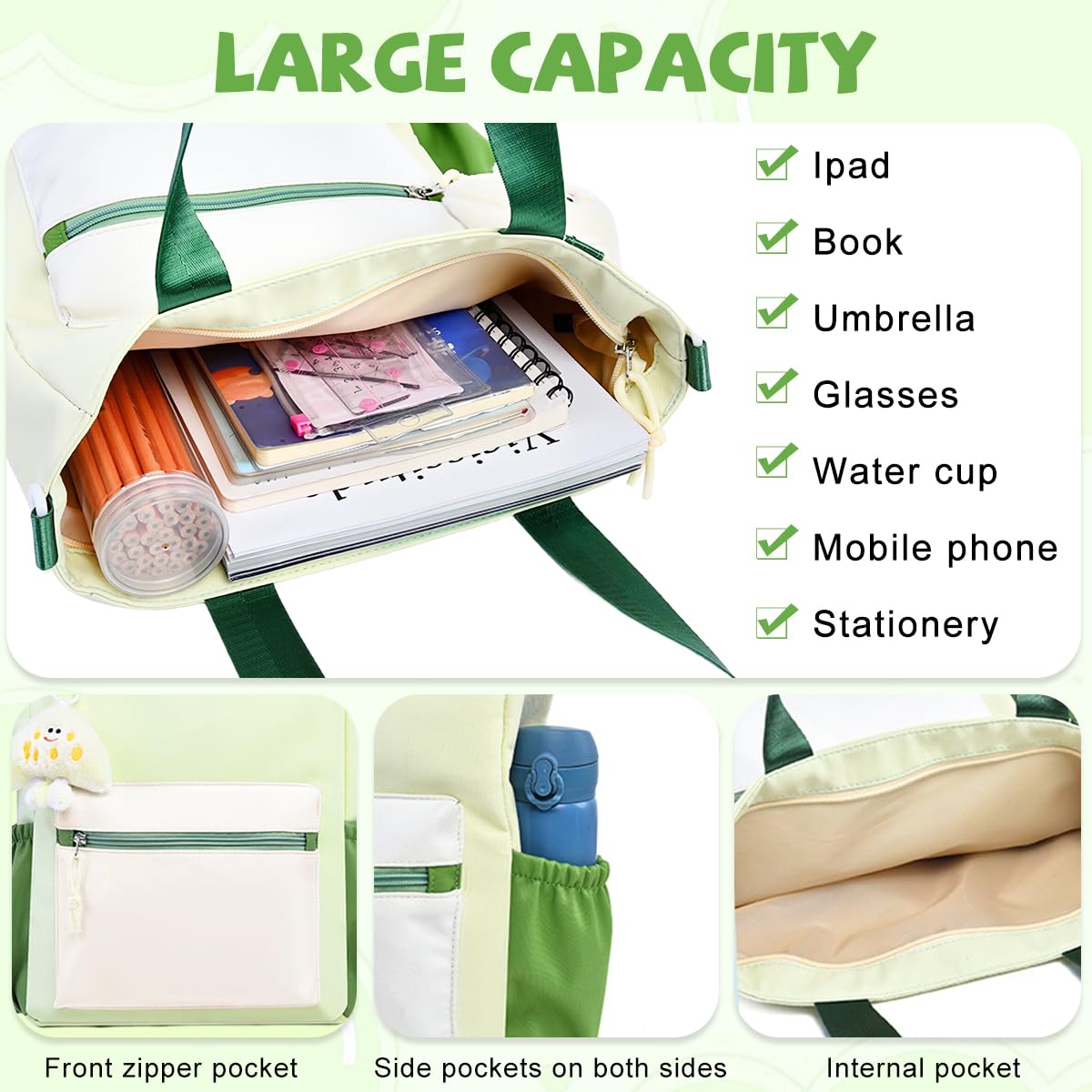 PALAY Tote Bag for Women featuring Removable Shoulder Strap with 27x34cm Capacity | Nylon Crossbody Purse for Girls