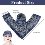 PALAY Beach Hat for Women with Silk Head Wrap and Breathable Square Scarf Cap | Summer Sun Protection