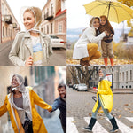 PALAY Women Rain Bonnet Set for Travel with Easy Tie-up Wide Brim and PE Waterproof Cover | 6pcs