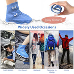 PALAY Waterproof Shoe Covers for Rainy Days with TPE Anti Slip Sole and Snap Closure | 3 PCS