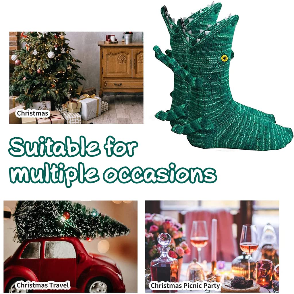 PALAY Floor Socks for Women featuring Handmade Knit Non-slip Design | Cozy Green Winter Gift