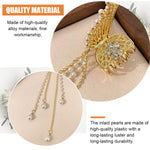 PALAY Hair Clips for Women featuring Pearl Metal Butterfly Claw with Tassel | Elegant Accessory for Girls