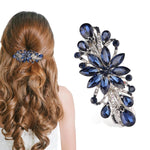 PALAY® Hair Clips for Women Floral Rhinestone Center Clips for Hair for Women Stylish Spring Hair Barrette Back Clips for Hair Mother's Day Gift