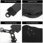 PALAY Small Zipper Pouches for Daily Use with Dual Detachable Design Waterproof Nylon | Wristlet Coin and Earphone Organizer for Women