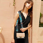 PALAY Crossbody Strap for Purses Adjustable 27–53 in with Metal Buckle & Embroidered Pattern | Nylon Cotton Replacement Handbag Strap