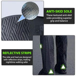 PALAY® Rain Shoes Cover, Waterproof Shoe Covers for Men Women, Reusable PVC Shoe Cover for Rainy Season, Non-Slip TPE Sole Rain Boots with Elastic Design Outdoor Footwear Protector for Monsoon