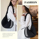 PALAY Crossbody Bags for Daily Use with Dual Zipper Design 35x12x22cm | Soft Nylon