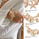 PALAY® Bracelet for Women and Girls Seashell Exotic Boho Adjustable Chain