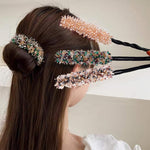 PALAY® Hair Bun Accessories for Women and Girls Stylish Rhinestone Magic Hair Bun Maker
