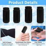 HANNEA® 4 Piezas de Mangas de Dedo Refrescantes, Protección de Dedos, Guantes de Apoyo con Gel para Alivio del Dolor por Artritis, Tendinitis, Dedo Gatillo, Hinchazón, Nudillos Doloridos