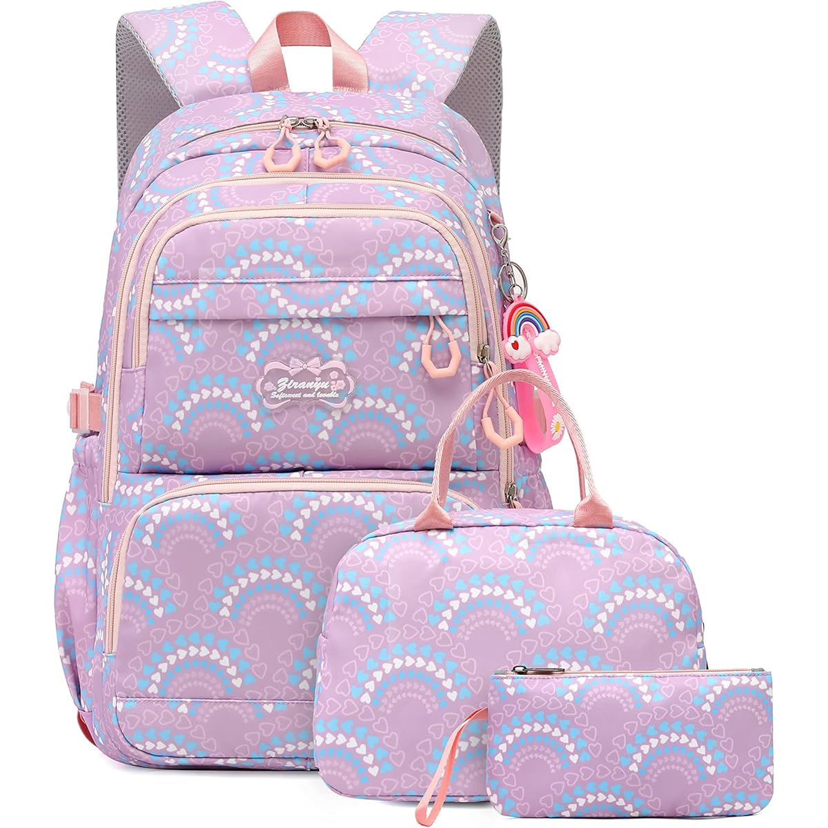 PALAY School Bag for Women with 14 Inch Laptop Compartment and Multi Pocket Design | Waterproof Oxford Backpack Set