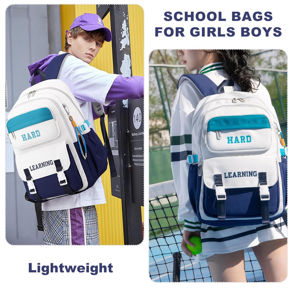 PALAY School Backpack featuring Multi Compartments for 15.6 in Laptop with Waterproof Oxford Cloth | Comfortable Padded Straps for Girls