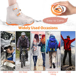 PALAY Silicone Shoe Rain Cover for Outdoor Use with Snap Button Closure and Anti Slip Sole | 2 PCS US Size 7.5 9