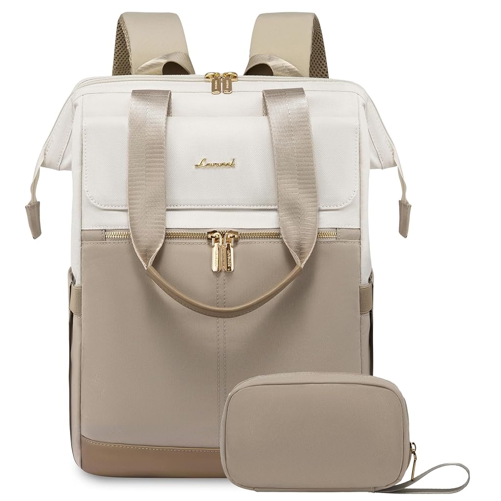 PALAY® Laptop Backpacks for Women 15.6 Inch Work Laptop Bag with USB Port Teacher Nurse Backpack Purse Waterproof Travel Computer with Organizer Bags