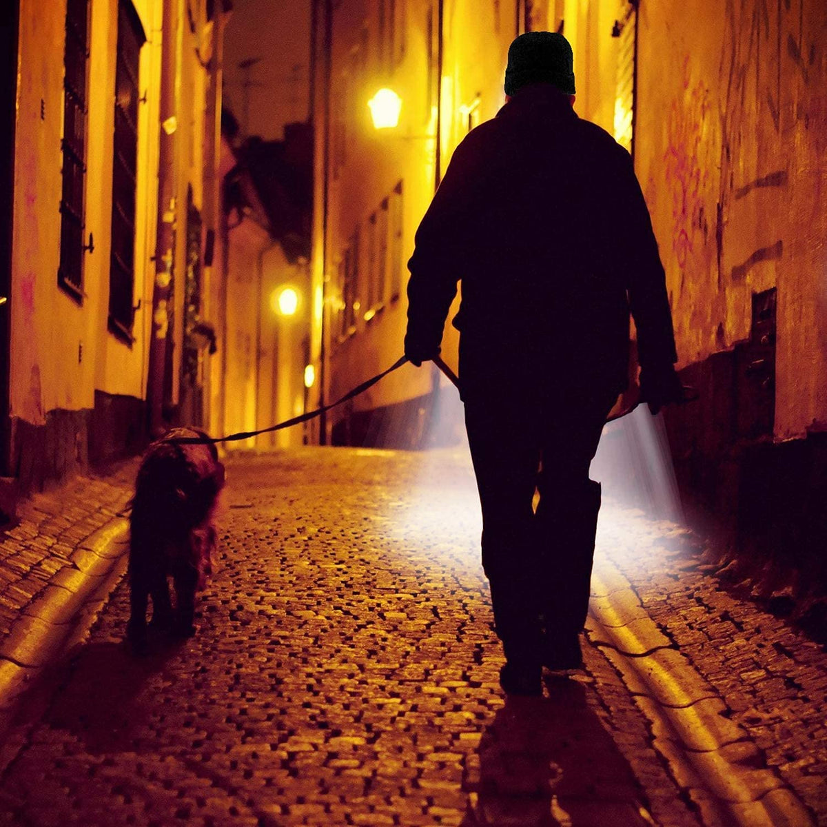 PALAY® Winter Cap for Men Women Illuminated Beanie Cap with Forehead Lamp USB Rechargeable