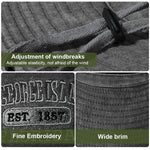 PALAY Cowboy Hats for Men and Women featuring 8cm Wide Brim UPF 50+ Sun Protection | Khaki