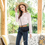 PALAY Crossbody Bag for Women featuring Double Layer Zipper 7.6×4.8×2 in Black PU | Adjustable Strap Purse