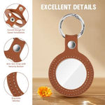 PALAY® 2Pcs Coin Holder Keyring 40mm Dia PU Token Coin Holder Keyring Creative Token Currency Collectiable Luck Coin Holder Keyring Couple Gift Keyring Key Organizer