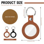 PALAY® 2Pcs Coin Holder Keyring 40mm Dia PU Token Coin Holder Keyring Creative Token Currency Collectiable Luck Coin Holder Keyring Couple Gift Keyring Key Organizer
