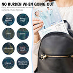 PALAY® Waterproof Rain Ponchos for Adults (2Pack)Reusable EVA Lightweight Long Raincoat with HoodButton-Up Unisex Rainwear for Motorcycle Commute, Monsoon Travel & Festivals (Length 136cm)