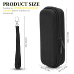 PALAY® Estuche rígido para recortadora y afeitadora eléctrica, bolsa de transporte y organizador de viaje para QP2520, QP2530, QP2620, QP2630, negro