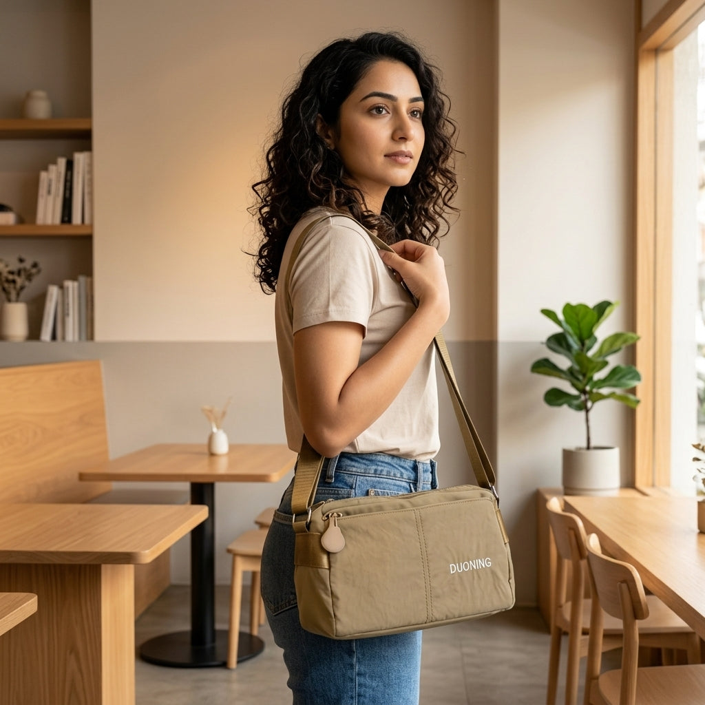 PALAY Lightweight Nylon Crossbody Shoulder Bag for Women