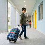 PALAY Dinosaur Trolley School Bag with Wheels