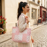 PALAY Quilted Floral Shoulder Tote Bag for Women