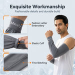PALAY® Men Sun Protection Arm Sleeves 4 Pairs Ice Silk