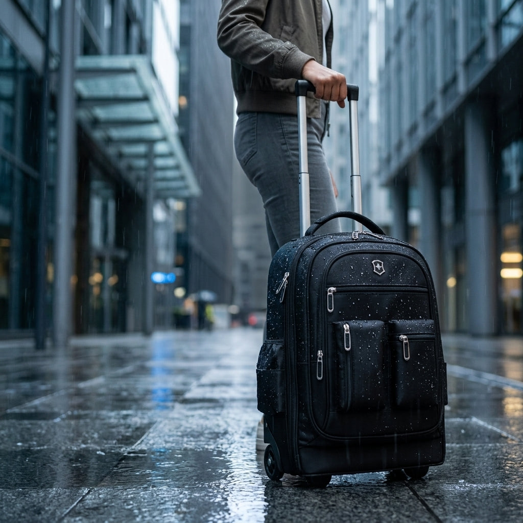 PALAY Wheeled Travel Bag with Trolley Handle Waterproof Oxford Cloth